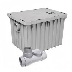 Canplas 3915A02 Grease Trap, 15 Gal/Min, 35 lb Capacity, 2 in Connection Replacement Image