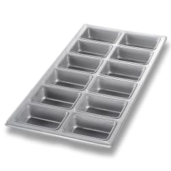 Chicago Metallic Mini Loaf Pan, Makes (12) 3 7/8" x 2 1/2" Loaves,... Replacement Image