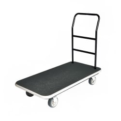 CSL Hotel Luggage Cart Truck w/ Gray Carpet, Black (2100GY-090-GRY) Replacement Image