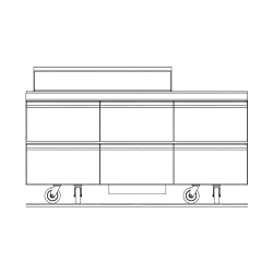 Delfield D4472NP-18M 72" Mega Top Sandwich/Salad Prep Table w/ Refrigera... Replacement Image