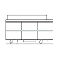 Delfield D4472NP-24M 72" Mega Top Sandwich/Salad Prep Table w/ Refrigera... Replacement Image