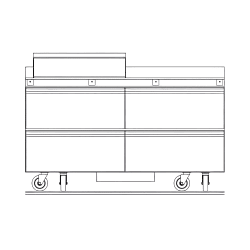Delfield STD4464NP-12M 64" Mega Top Sandwich/Salad Prep Table w/ Refrige... Replacement Image