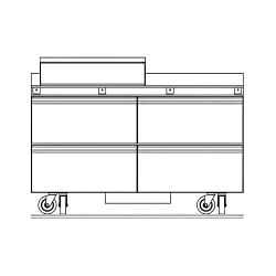 Delfield STD4460NP-12M 60" Mega Top Sandwich/Salad Prep Table w/ Refrige... Replacement Image