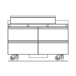 Delfield STD4460NP-18M 60" Mega Top Sandwich/Salad Prep Table w/ Refrige... Replacement Image