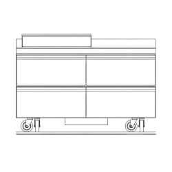 Delfield STD4460NP-8 60" Sandwich/Salad Prep Table w/ Refrigerated Base,... Replacement Image