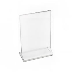 Cal-Mil 538 Tabletop Menu Card Holder - 5" x 7", Acrylic Replacement Image
