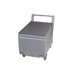 Follett ROTOCART 240 lb SmartCART™ Insulated Mobile Ice Caddy - Plastic, Gray Replacement Image