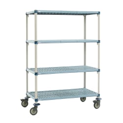 Metro Q456EG3 48" NSF 4-Tier Heavy-Duty Plastic Shelving Unit - MetroMax... Replacement Image