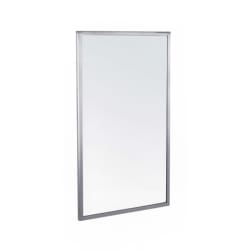 Gamco A-18X30 Welded Frame Mirror - 18" x 30", Satin Stainless Replacement Image
