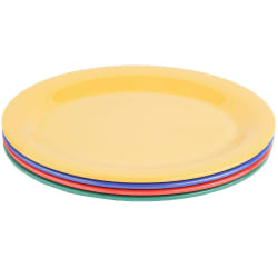 GET 9 3/4" x 7 1/4" Oval Diamond Mardi Gras Platter - Melamine, Ass... Replacement Image