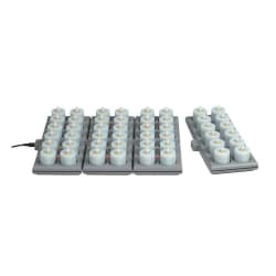 Hollowick HFRP48-CL 1 1/2" Round LED Flameless Votive Candles Set w/ Cha... Replacement Image