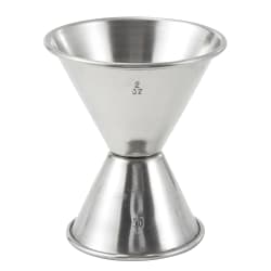 Winco J-5 Double Jigger - 1 oz & 2 oz, Stainless Replacement Image