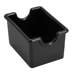 Winco PPH-1K Rectangular Sugar Caddy - Plastic, Black Replacement Image