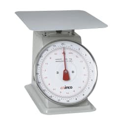 Winco SCAL-820 20 lb Receiving Scale, 8" Dial, Large Steel Platform Replacement Image