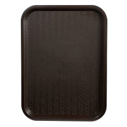 Winco FFT-1418B Plastic Fast Food Tray - 18"L x 14"W, Brown Replacement Image