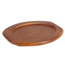 Winco APL-12UL 12" Oval Underliner for Sizzling Platter, Wood Replacement Image