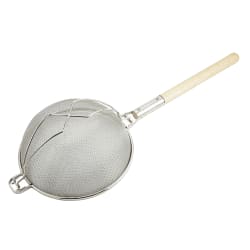 Winco MST-12D 12" Round Strainer w/ Double Tinned Mesh, Reinforced Suppo... Replacement Image