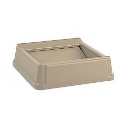 Rubbermaid FG266400BEIG Square Swing Top Trash Can Lid - Plastic, Beige Replacement Image