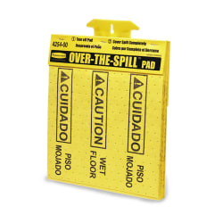 Rubbermaid FG425400YEL Over-the-Spill Pad Tablet - "Caution Wet Floor&qu... Replacement Image