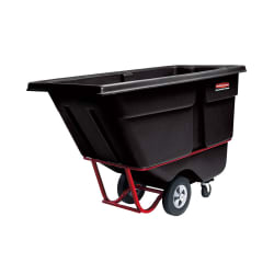 Rubbermaid FG130500BLA 1/2 cu yd Trash Cart w/ 850 lb Capacity, Black Replacement Image