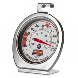 Rubbermaid FGR80DC Refrigerator/Freezer Thermometer - Dial Type, -20 to 80 F Replacement Image