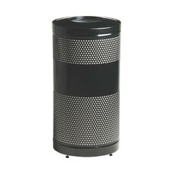 Rubbermaid FGS3ETBKPL 25-gal Cans Recycle Bin - Indoor/Outdoor, Decorative Replacement Image