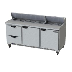 Beverage-Air SPED72HC-18-2 72" Hydrocarbon Series Sandwich/Salad Prep Ta... Replacement Image