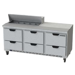 Beverage-Air SPED72HC-10-6 72" Hydrocarbon Series Sandwich/Salad Prep Ta... Replacement Image