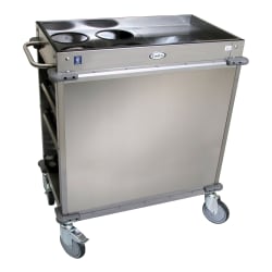 Cadco BC-2 Mobile Beverage Service Cart w/ (2) Shelves & (2) Drawers - St... Replacement Image