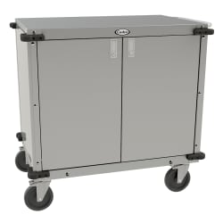 Cadco CC-LUC Locking Door Utility Cart w/ Adjustable Storage Shelf & Hand... Replacement Image
