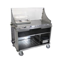 Cadco CBC-DC 55 1/2" Mobile Demo/Sampling Cart w/ (2) Drawers - Stainles... Replacement Image