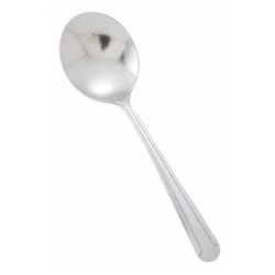 Winco 0081-04 6" Bouillon Spoon with 18/0 Stainless Grade, Dominion Patt... Replacement Image