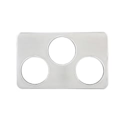 Winco ADP-666 21" Adapter Plate - (3) Inset Capacity, Stainless Replacement Image