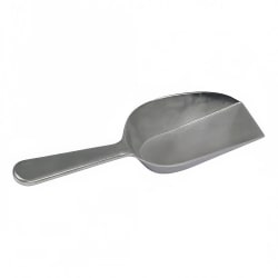 Winco ASFB-4 4 oz Flat Bottom Scoop, Aluminum Replacement Image