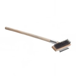 Winco BR-27 27" Pizza Oven Brush w/ Wire Bristles & Scraper, Wood Ha... Replacement Image