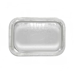 Winco CMT-2014 Rectangular Serving Tray - 20" x 14", Gadroon Edge w... Replacement Image