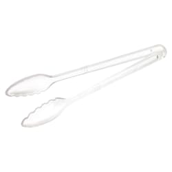 Winco CVST-12C 12"L Plastic Serving Tongs, Clear Replacement Image
