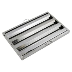 Winco HFS1625 Hood Baffle Filter - 16"W x 25"L, Stainless Replacement Image
