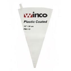 Winco PBC-12 12" Pastry Bag w/ Cotton Exterior, Plastic Coated Interior Replacement Image