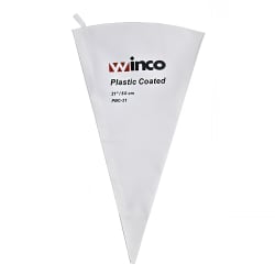 Winco PBC-21 21" Pastry Bag w/ Cotton Exterior, Plastic Coated Interior Replacement Image