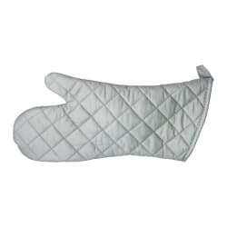 Winco OMS-15 15" Conventional Oven Mitt - Cotton, Gray Replacement Image