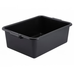Winco PL-7K Bus Box - 21 1/2" x 15" x 7", Black Replacement Image