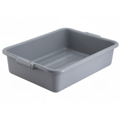 Winco PL-5G Bus Box - 20 1/4" x 15 1/2" x 5", Gray Replacement Image