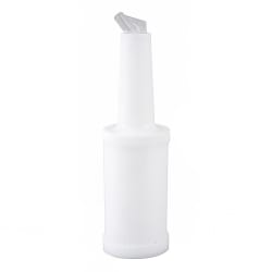 Winco PPB-1W 1 qt Liquor & Juice Multi Pour w/ White Spout & Lid Replacement Image