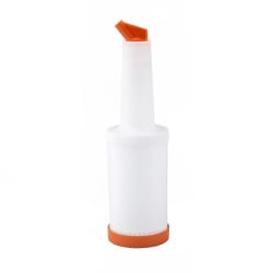 Winco PPB-2O 2 qt Liquor & Juice Multi Pour w/ Orange Spout & Lid Replacement Image
