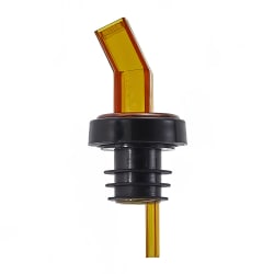 Winco PP-SAM Plastic Pourer w/ Screen & Bent Spout, Gemstone Amber Replacement Image