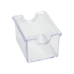 Winco PPH-1C Rectangular Sugar Caddy - Plastic, Clear Replacement Image