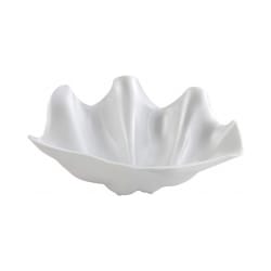 Winco PSBW-1W 20 oz Irregular Plastic Shell Bowl, Pearl Replacement Image
