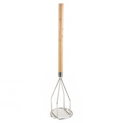 Winco PTM-18R Round Potato Masher, 4 x 18", Stainless Replacement Image