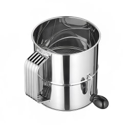 Winco RFS-8 8 Cup Rotary Sifter, Stainless Replacement Image